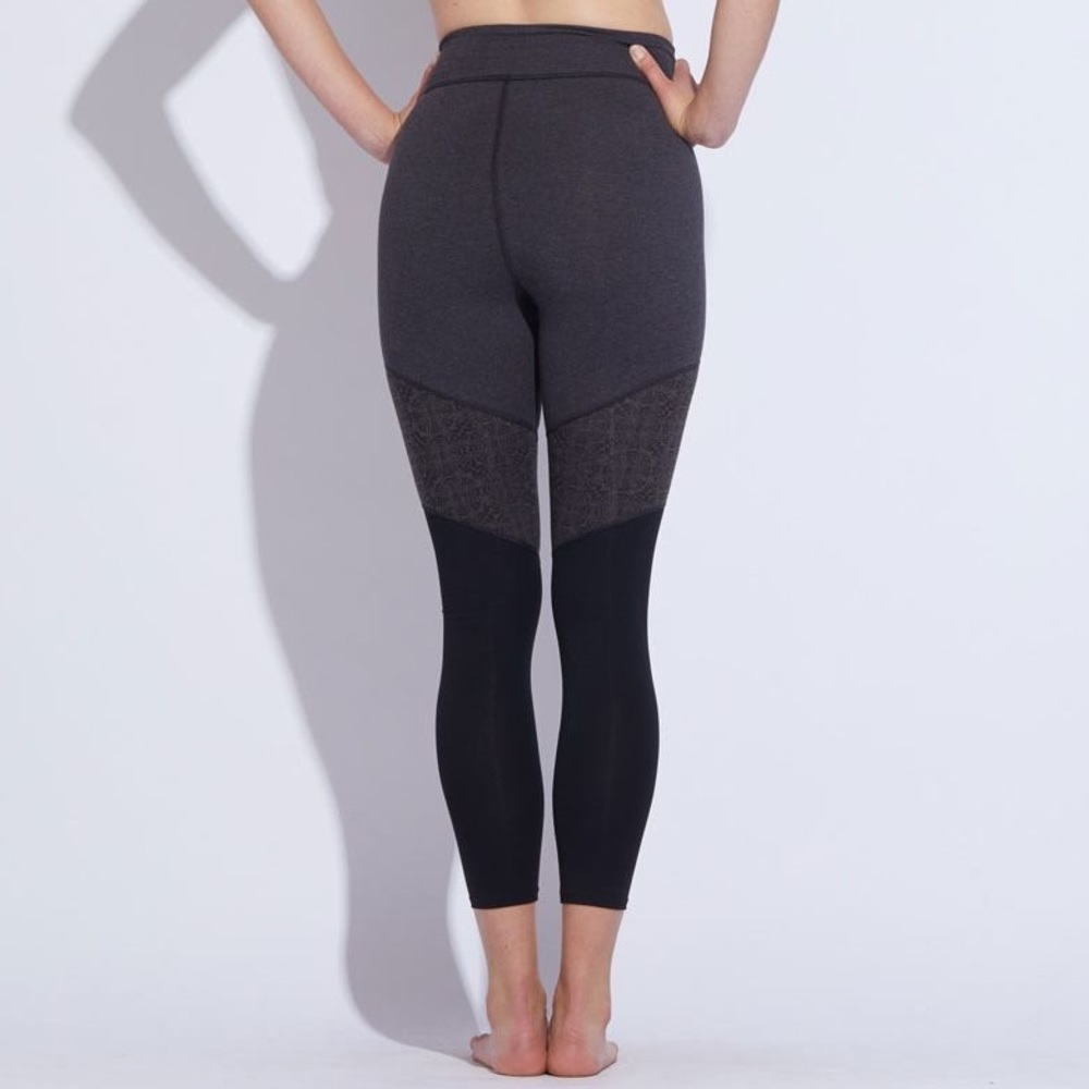 PACT Black Paneled Leggings